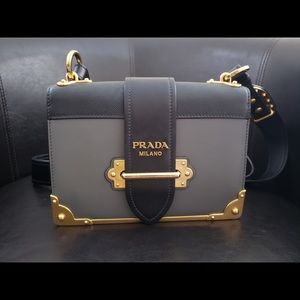 Prada City Calf Cahier Crossbody Bag